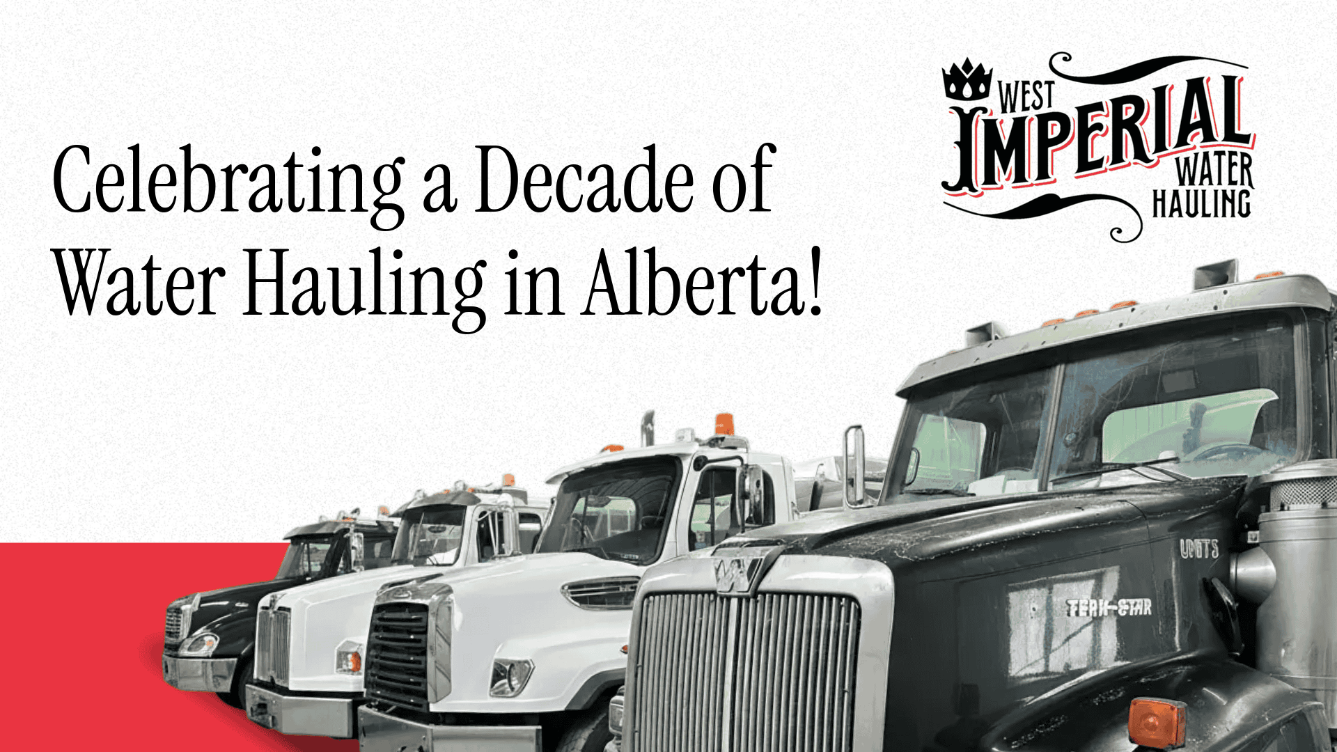 Trucks at West Imperial Water Hauling location
