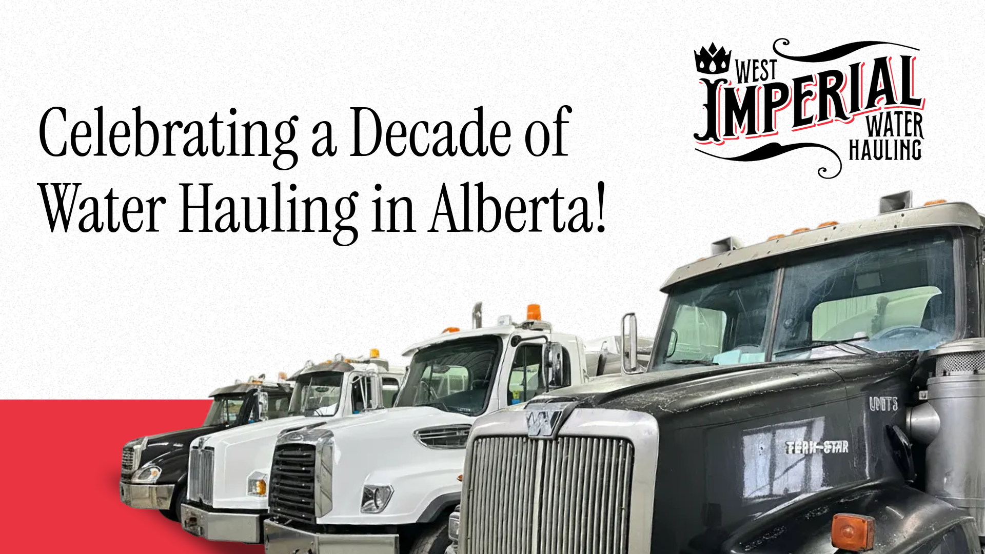 Trucks at West Imperial Water Hauling location